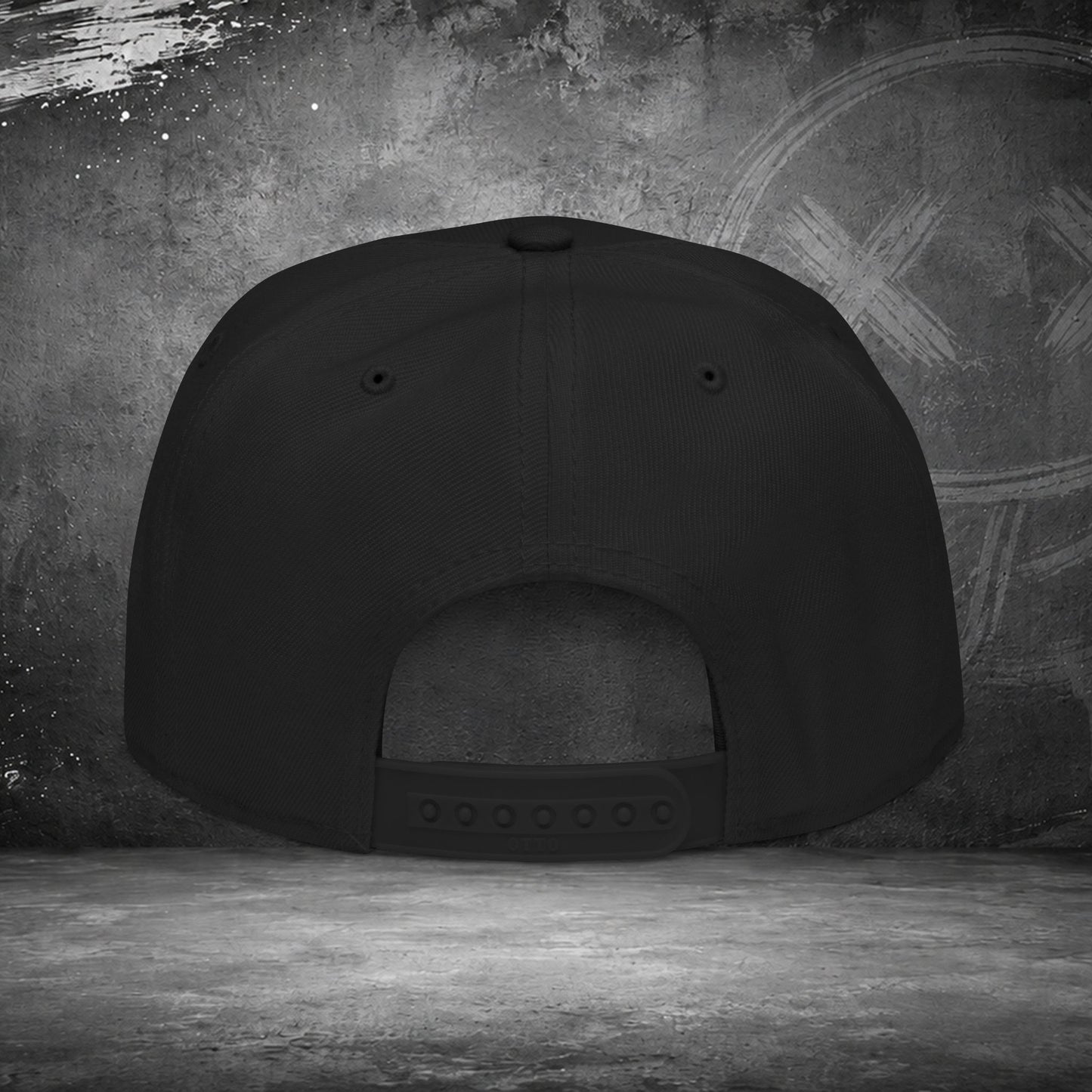 Casquette Snapback Brodé Mal Commodes — Noir Emoji Officiel Blanc Brodé