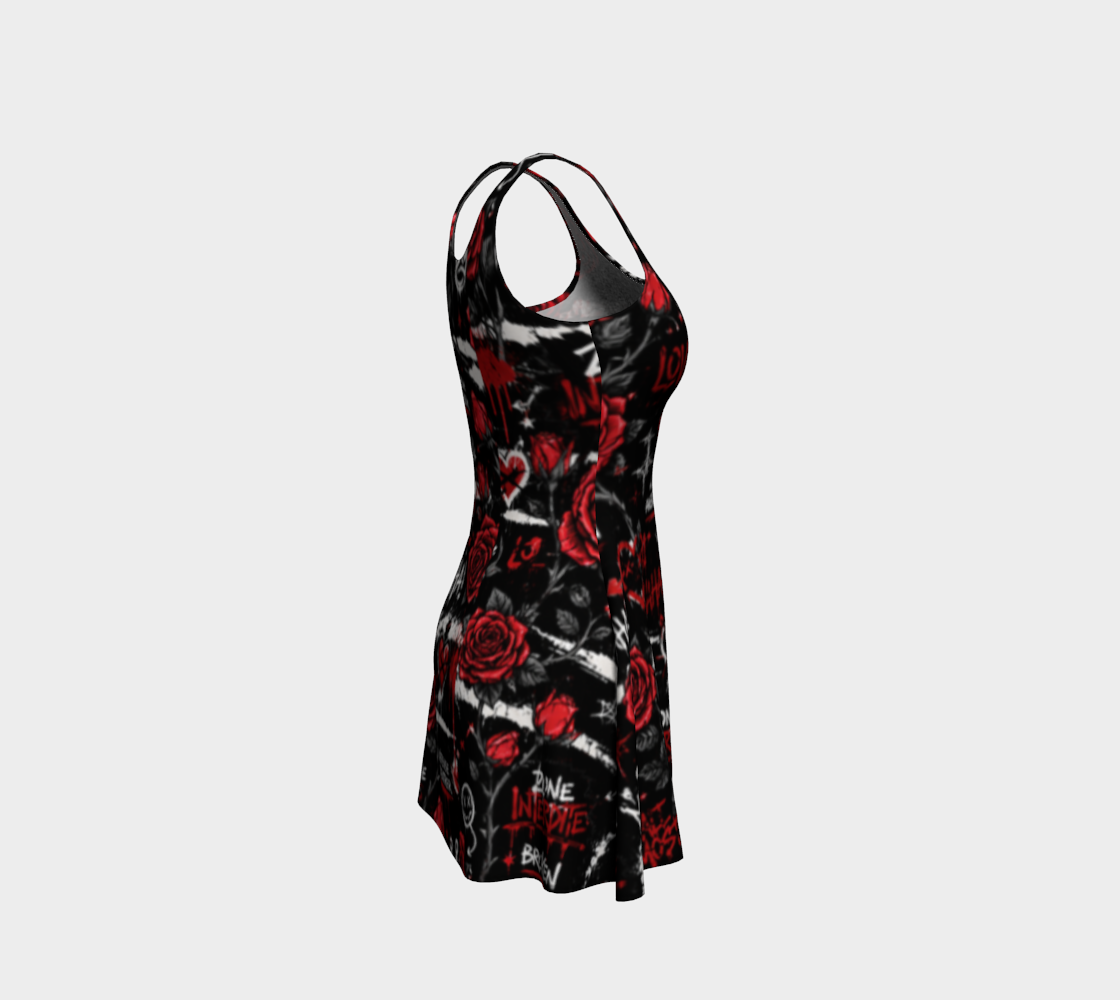 Robe Évasée Rose Interdite
