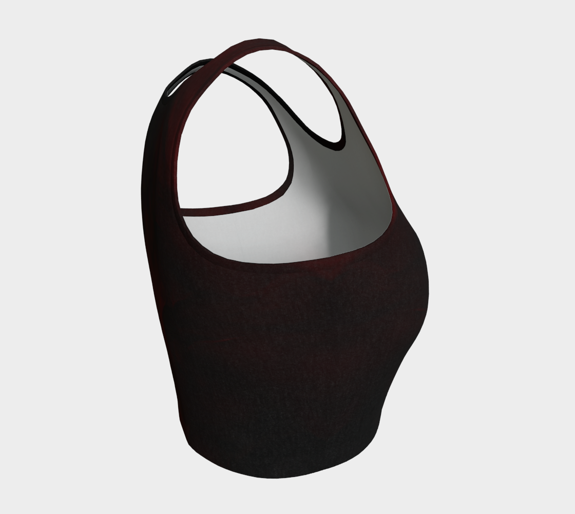 Top court de sport Rouge Interdit