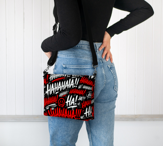 Sac bandoulière en cuir végane HahaHaHa!