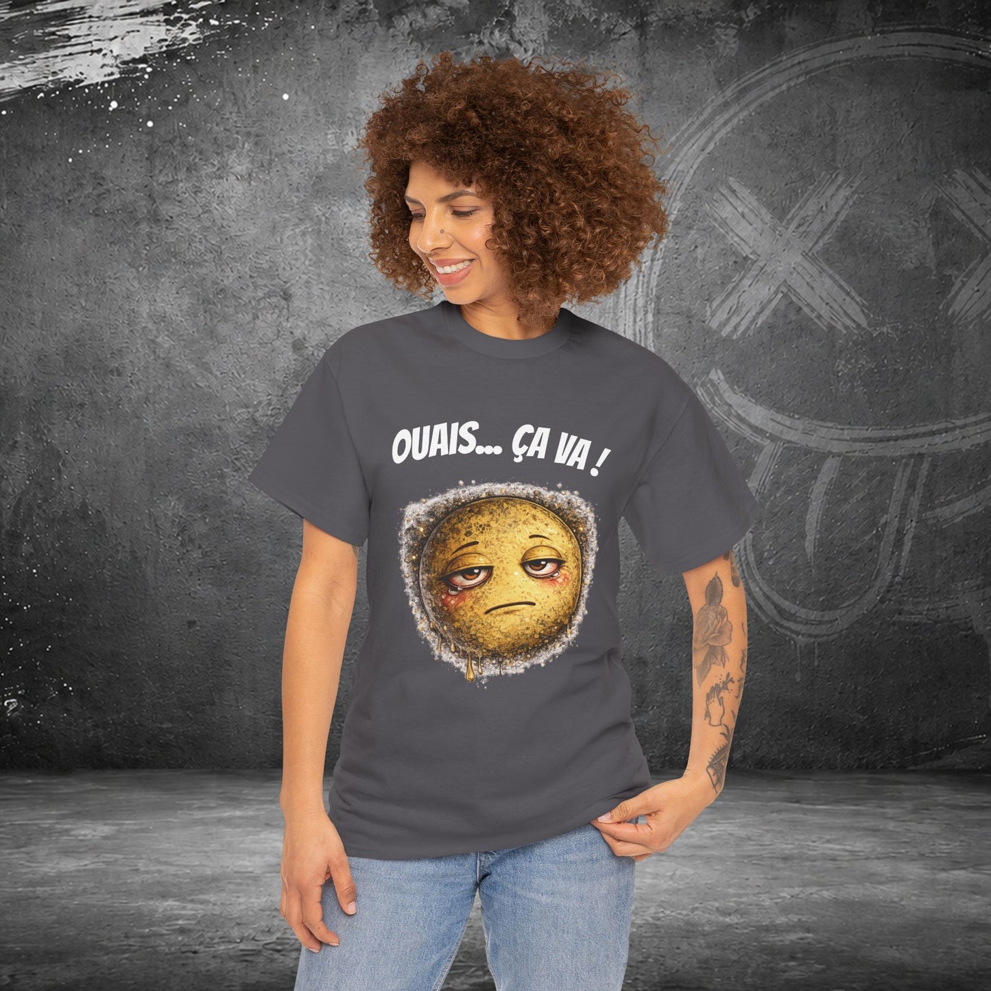 T-Shirt Mal Commodes — Emoji Blazé - Ouais... Ça Va !