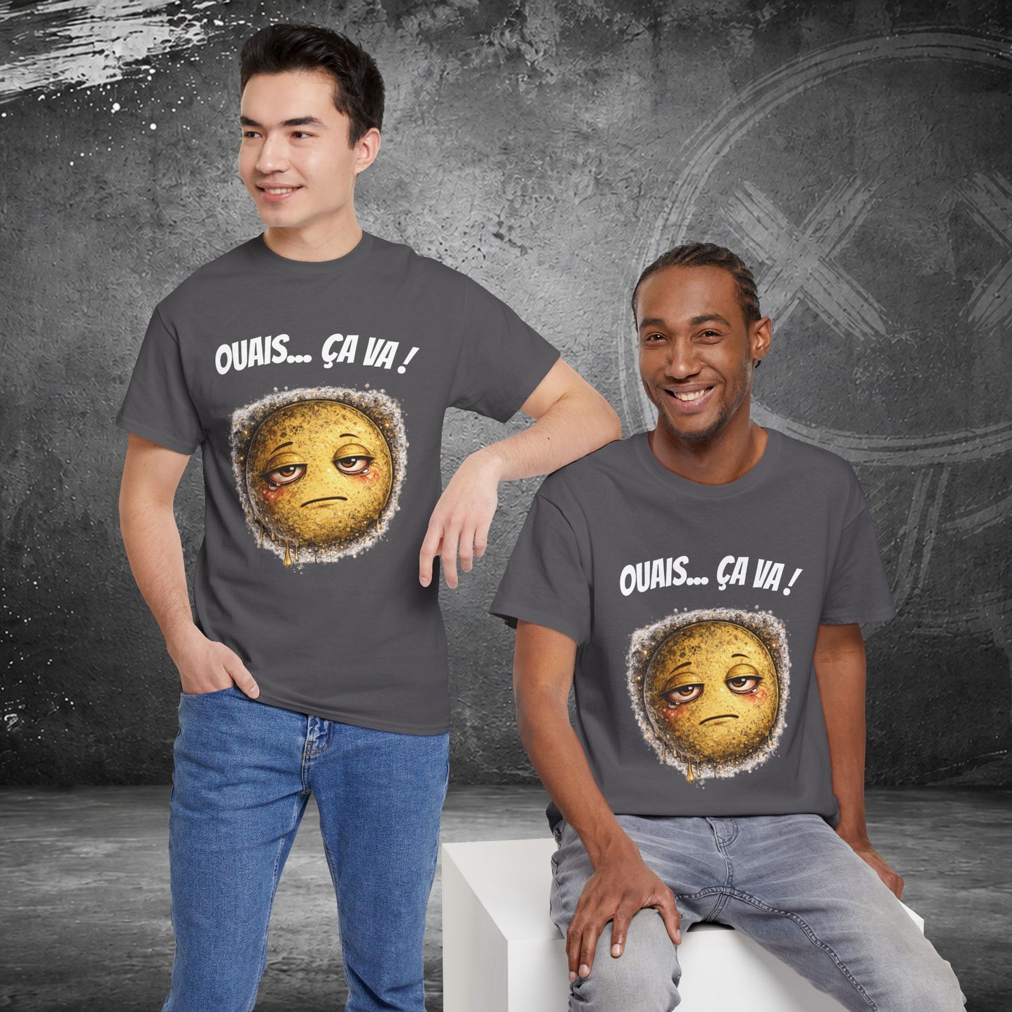 T-Shirt Mal Commodes — Emoji Blazé - Ouais... Ça Va !