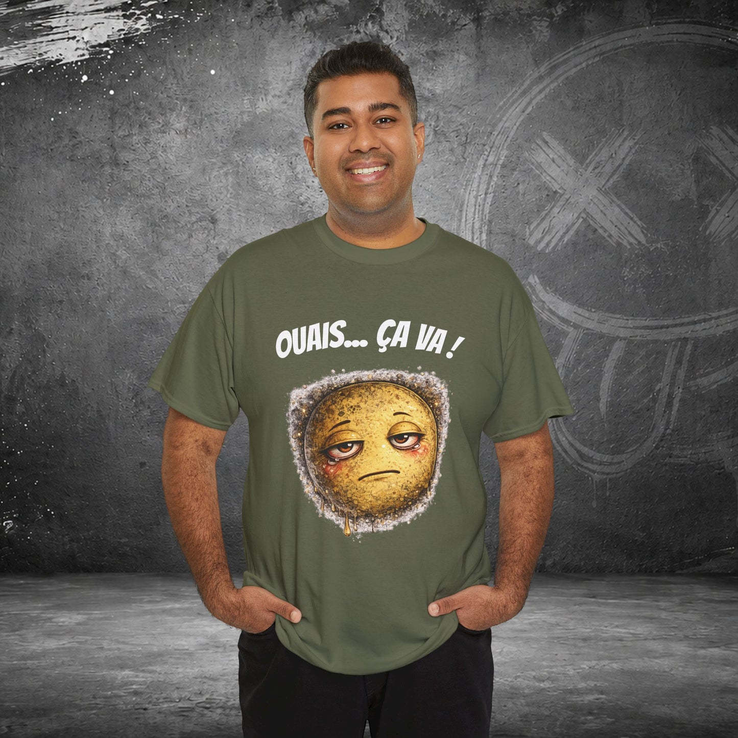 T-Shirt Mal Commodes — Emoji Blazé - Ouais... Ça Va !