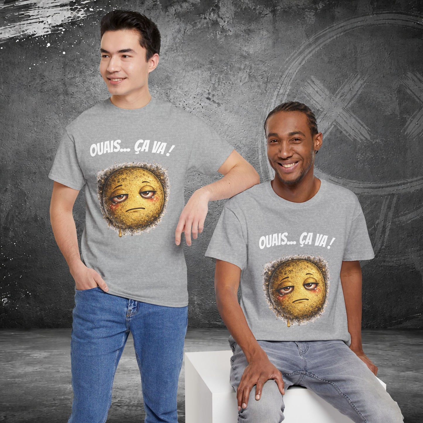 T-Shirt Mal Commodes — Emoji Blazé - Ouais... Ça Va !