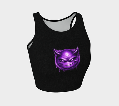 Top court de sport - Emoji Démon mauve