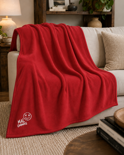 Couverture Brodée Mal Commodes -  50" X 60"