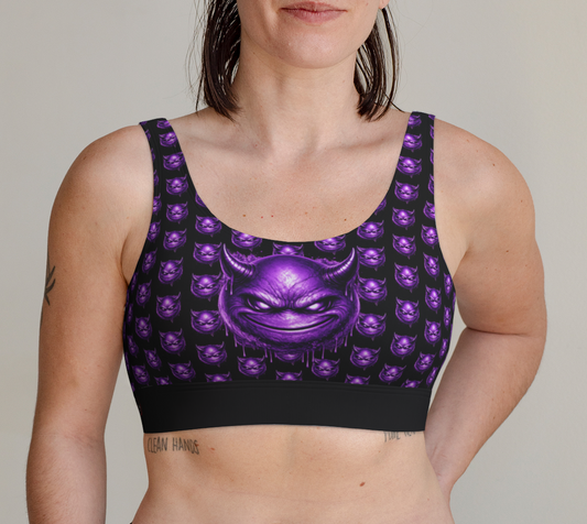 Brassière échancrée Emoji Purple Devil