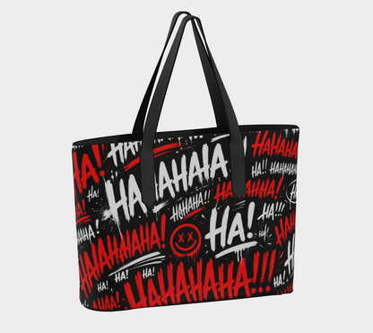 Grand Sac en Cuir Végane Hahaha!