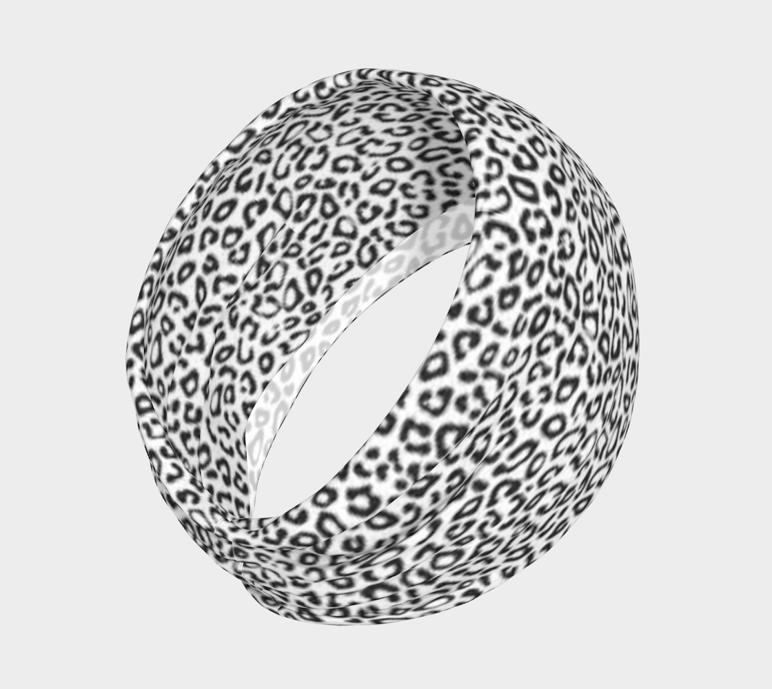 Bandeau Léopard Blanc