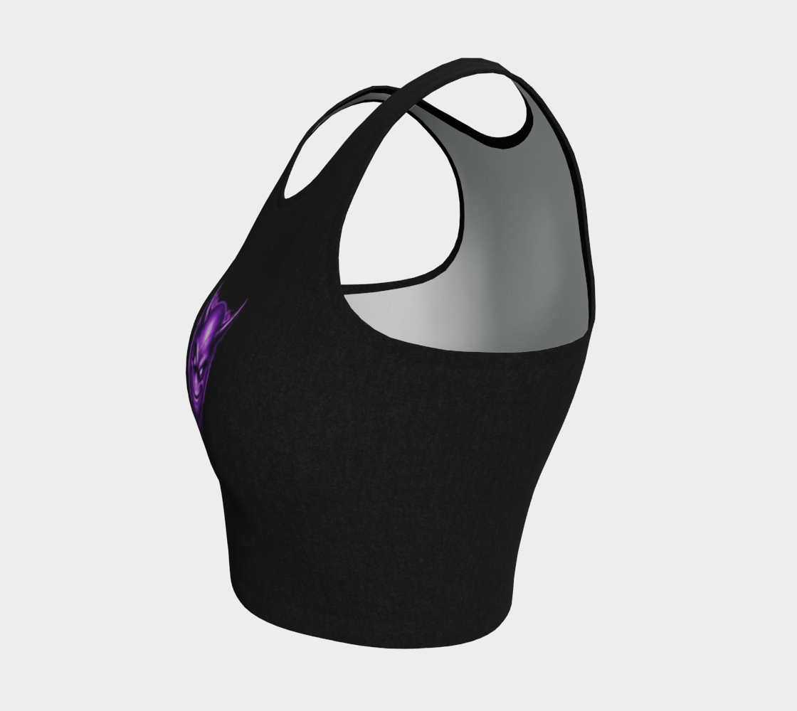 Top court de sport - Emoji Démon mauve