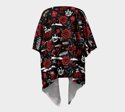 Kimono Drapé Rose Interdite