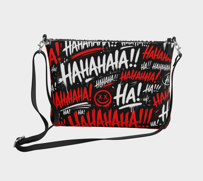 Sac bandoulière en cuir végane HahaHaHa!