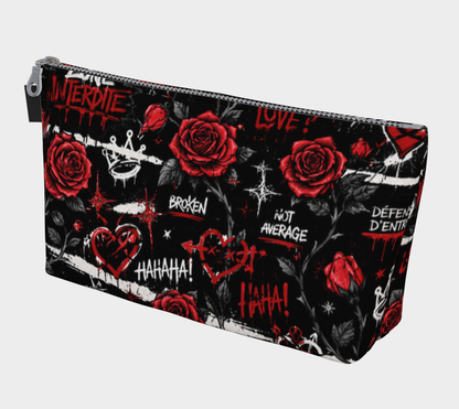 Trousse polyvalente en toile Rose Interdite
