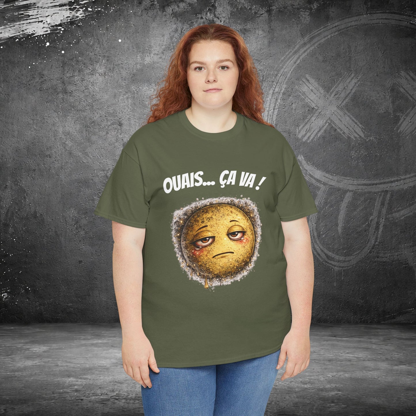 T-Shirt Mal Commodes — Emoji Blazé - Ouais... Ça Va !