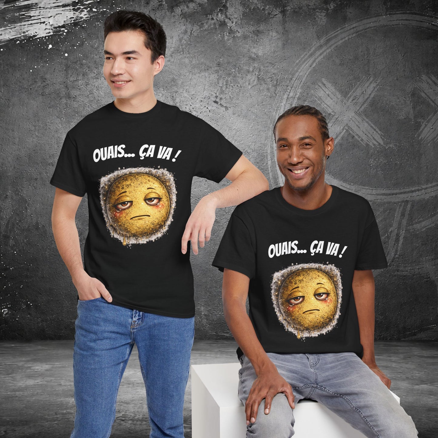 T-Shirt Mal Commodes — Emoji Blazé - Ouais... Ça Va !