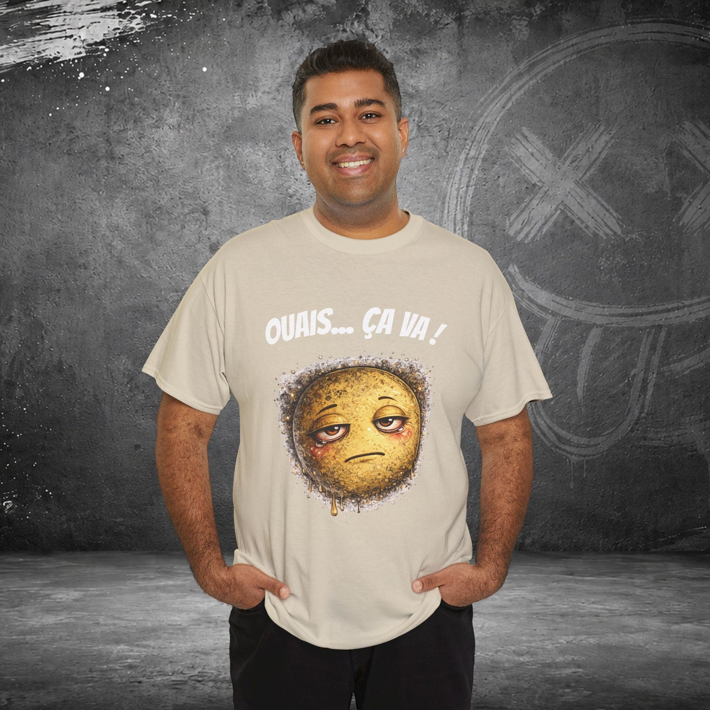 T-Shirt Mal Commodes — Emoji Blazé - Ouais... Ça Va !