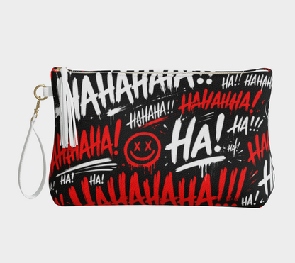 Trousse à maquillage en cuir végane HAHAHA!
