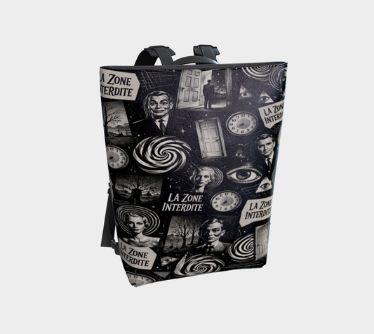 Sac à Dos en cuir végane Retro Psychédélique