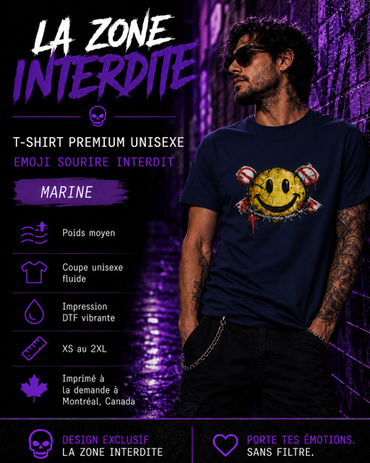 T-Shirt Emoji Sourire Interdit
