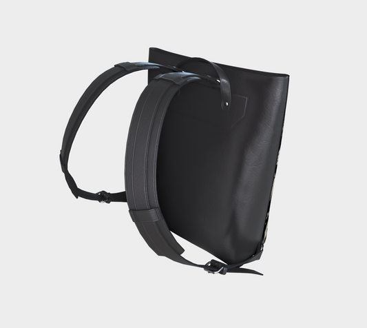 Sac à Dos en cuir végane Retro Psychédélique