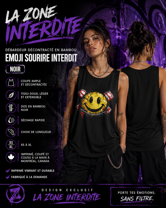 Débardeur Ample - Emoji Sourire Interdit