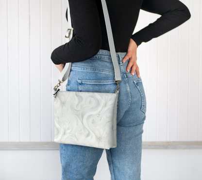 Sac bandoulière en cuir végane LZI Voile de Lune