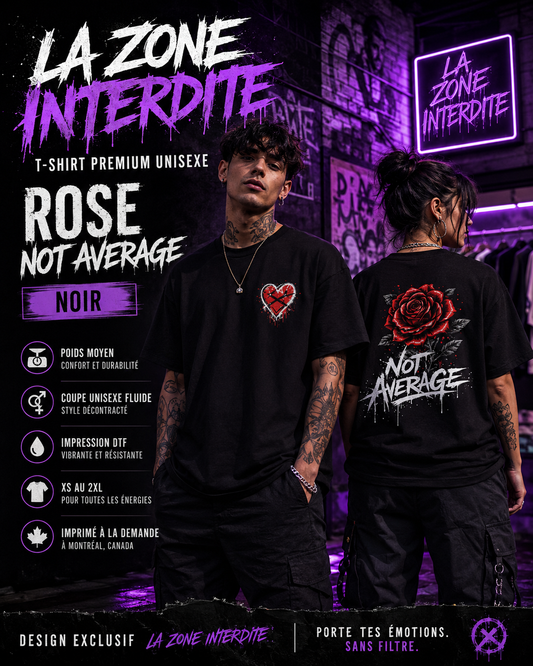 T-Shirt Rose Not Average