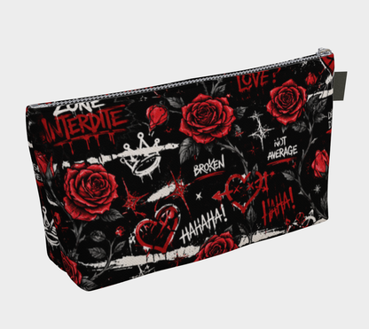 Trousse polyvalente en toile Rose Interdite