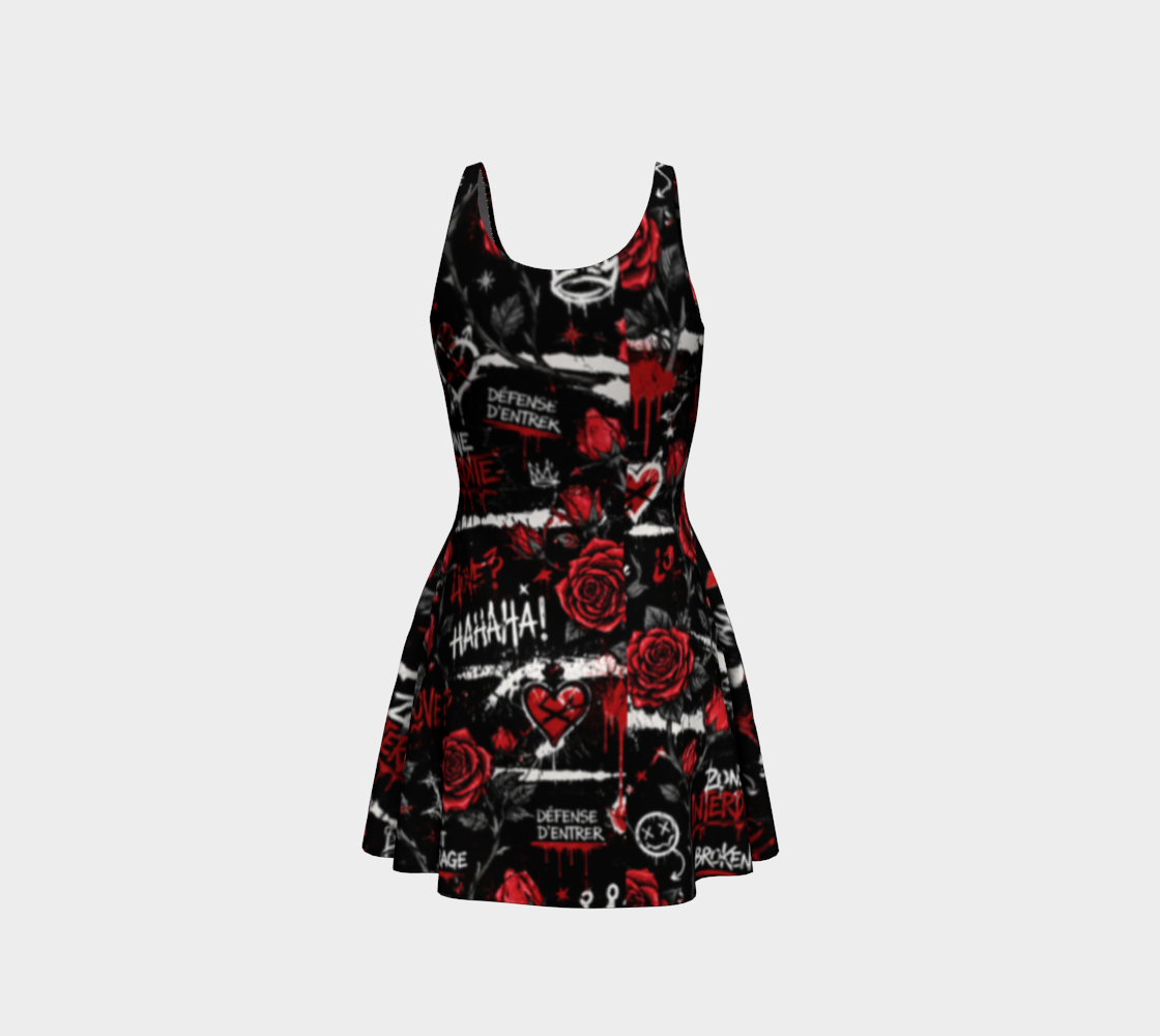 Robe Évasée Rose Interdite