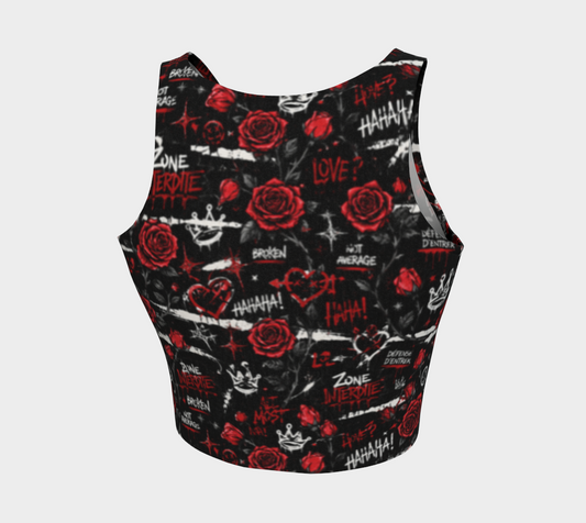 Top court de sport Roses Interdite