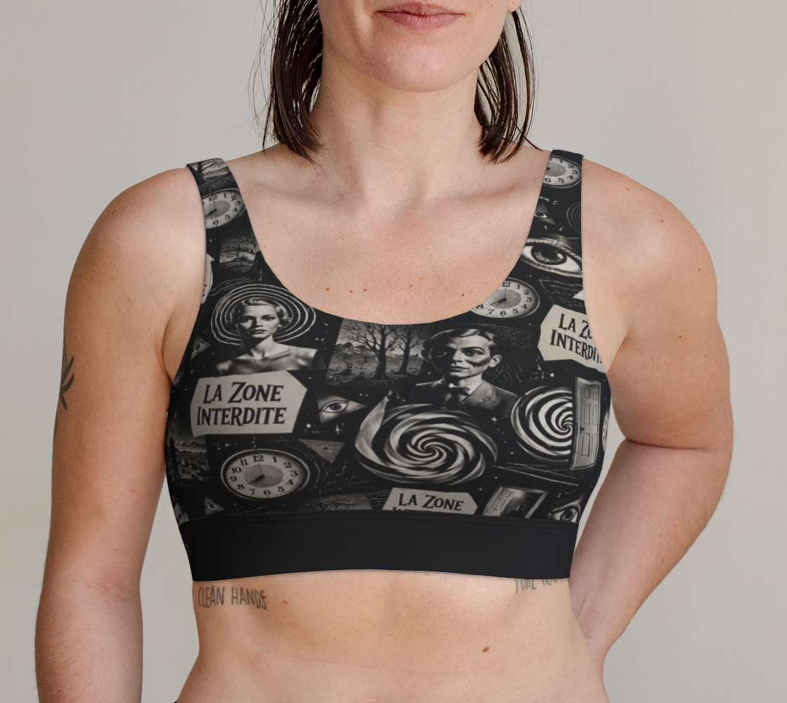 Brassière échancrée Retro Psychédélique